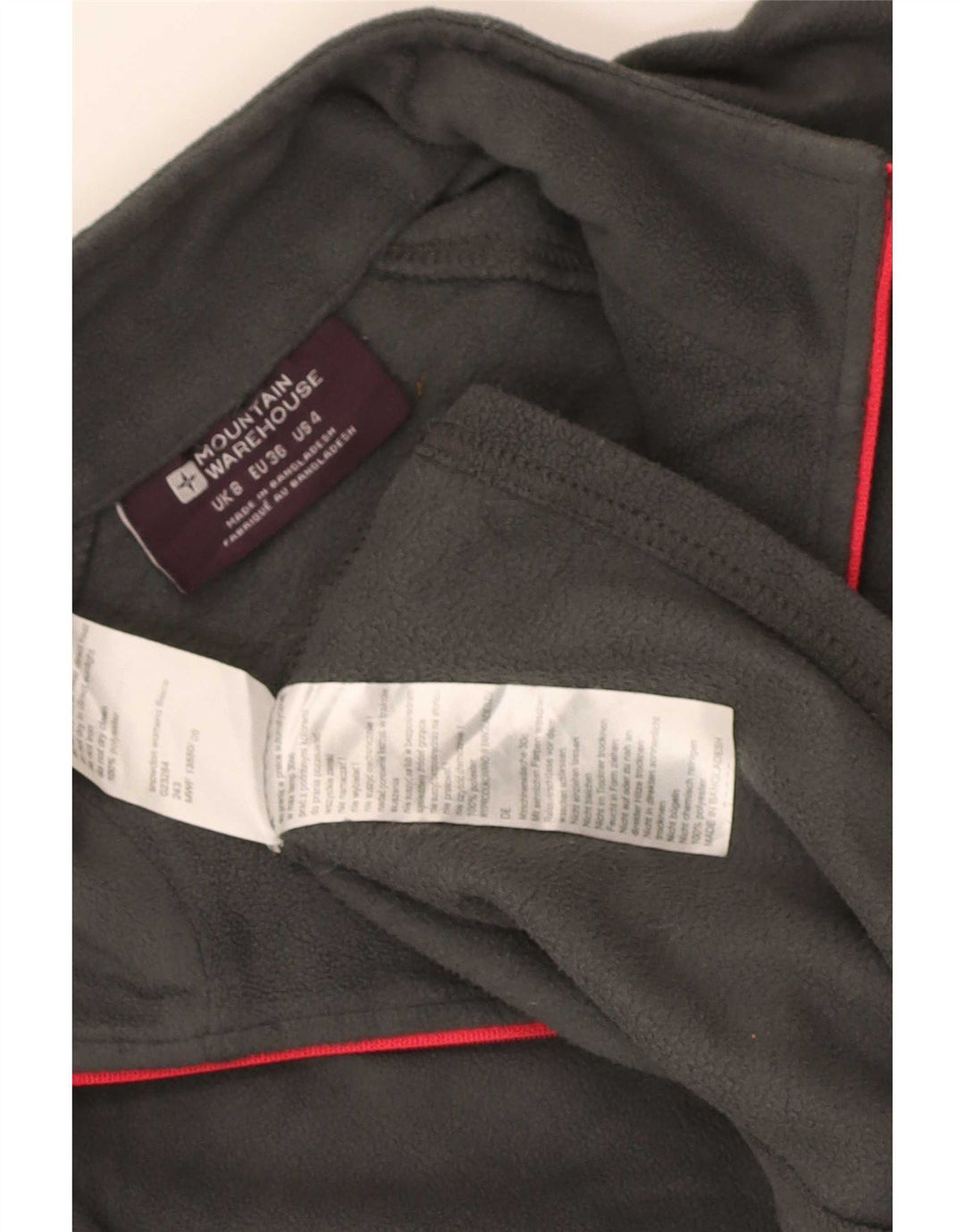 Mountain Warehouse Γυναικείο φερμουάρ Fleece Jumper UK 8 Small Grey Polyester