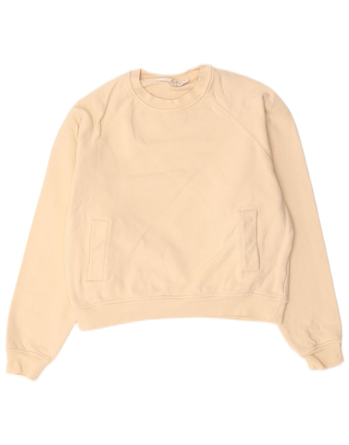 Zara Γυναικείο Φούτερ Jumper UK 14 Βαμβακερό μεσαίο μπεζ
