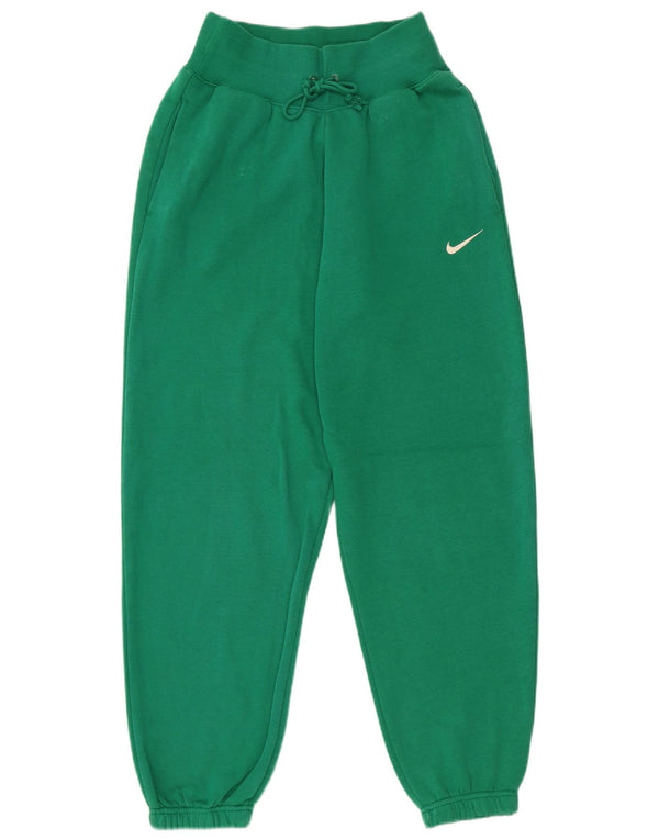 Nike Γυναικεία φόρμα με ψηλόμεσο παντελόνι Joggers UK 6 XS πράσινο βαμβακερό