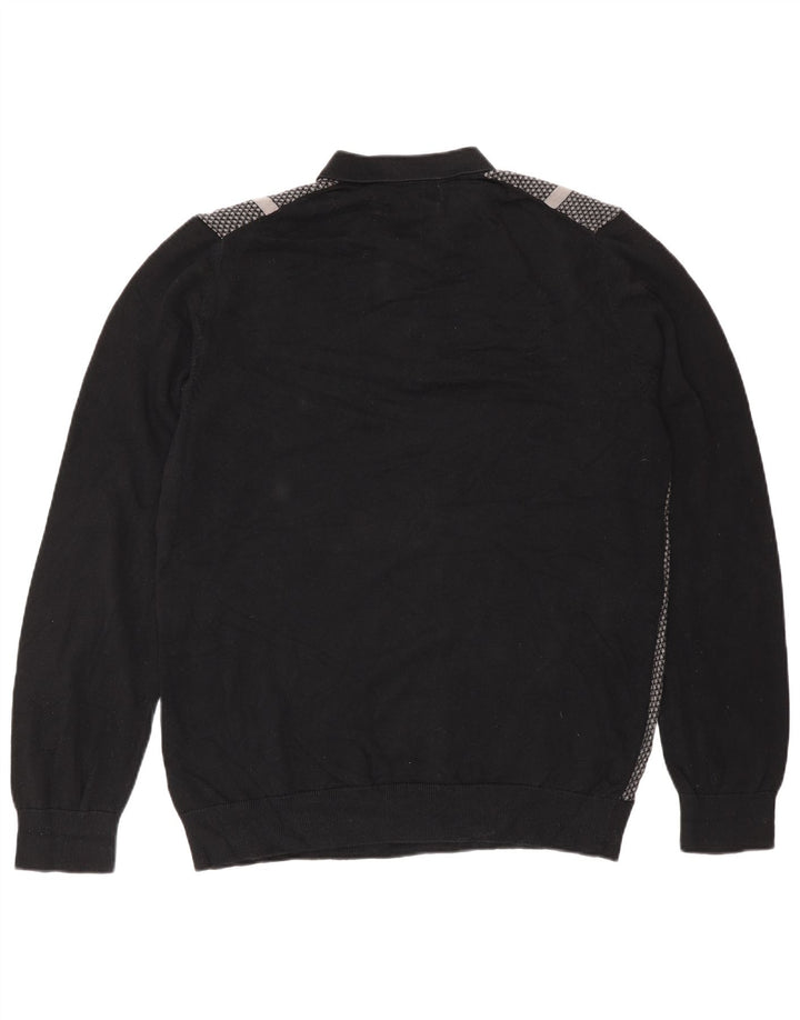 Marks & Spencer Ανδρικό πουλόβερ Polo Large Μαύρο