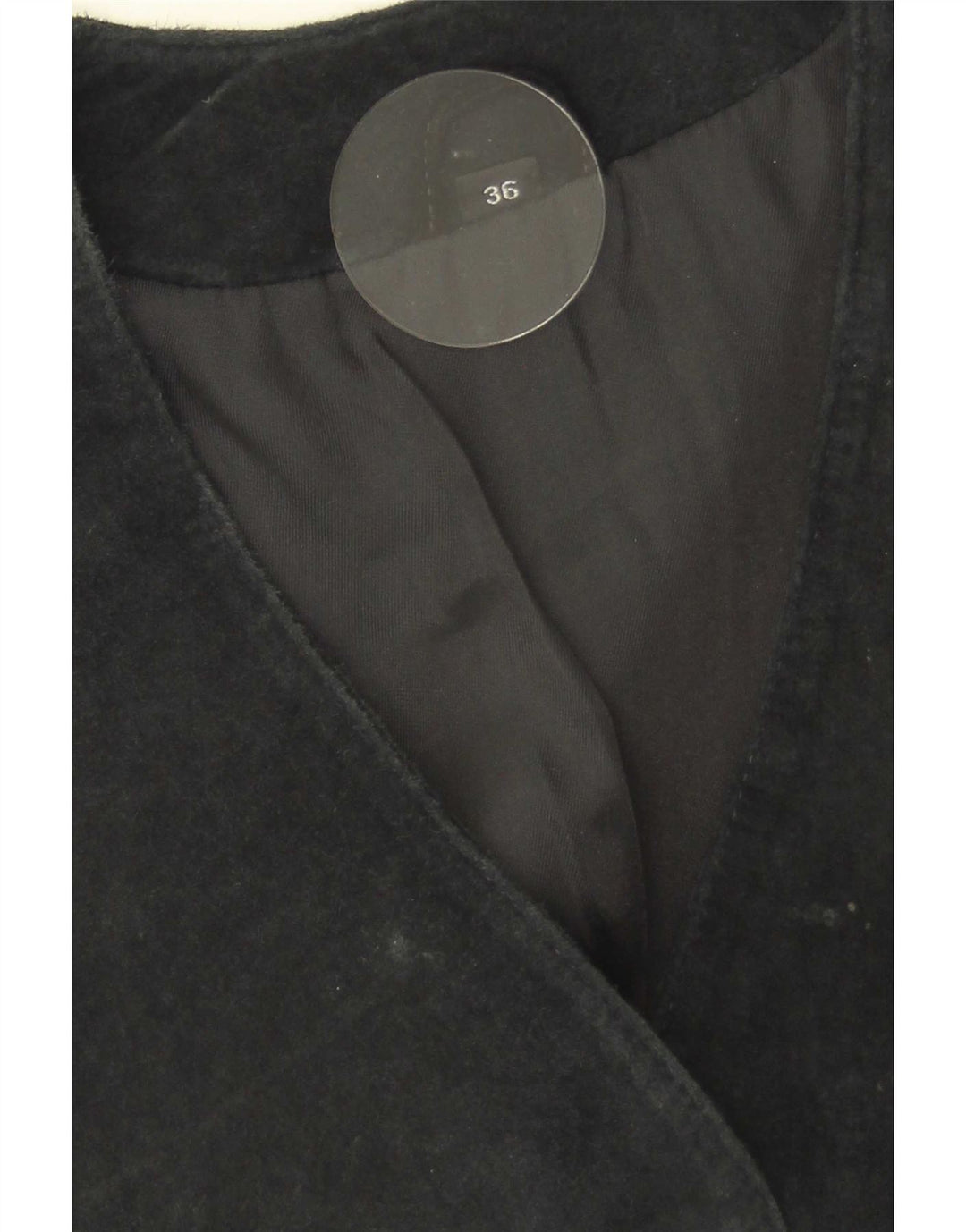 Vintage Γυναικείο Suede Gilet EU 36 Small Black