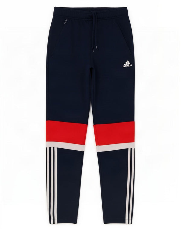 Παντελόνι αθλητικής φόρμας Adidas Boys 13-14 ετών Navy Blue Colorblock Polyester