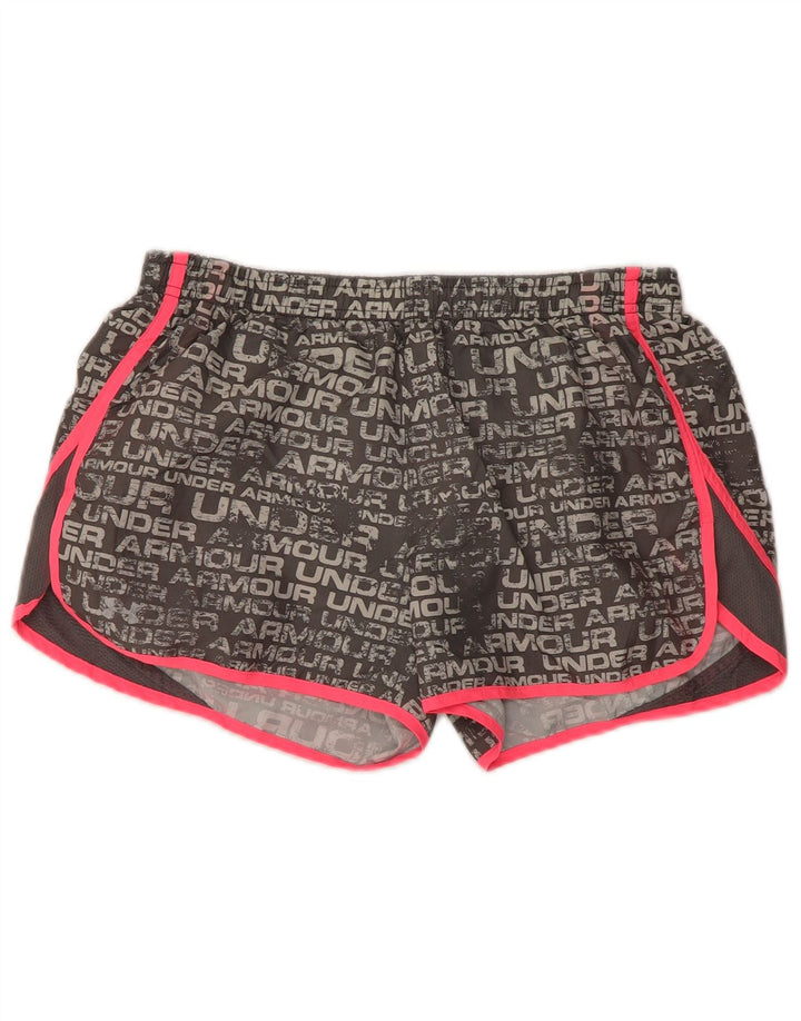 Γυναικεία γραφικά αθλητικά σορτς UNDER Armour Heat Gear UK 14 Medium Grey