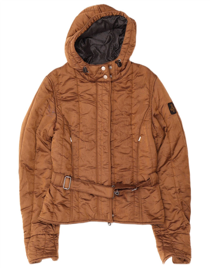 Refrigiwear Γυναικείο μπουφάν με κουκούλα αντιανεμικό Cruz UK 20 2XL καφέ πολυαμίδιο