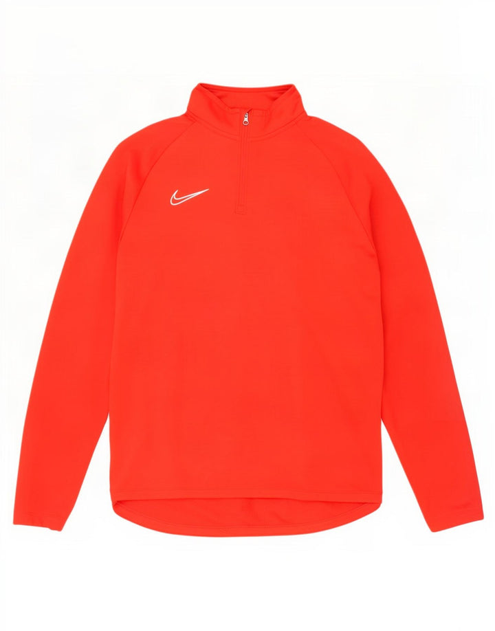 Ανδρική φόρμα πουλόβερ με φερμουάρ Nike Dri Fit Top μεγάλο κόκκινο χρώμα