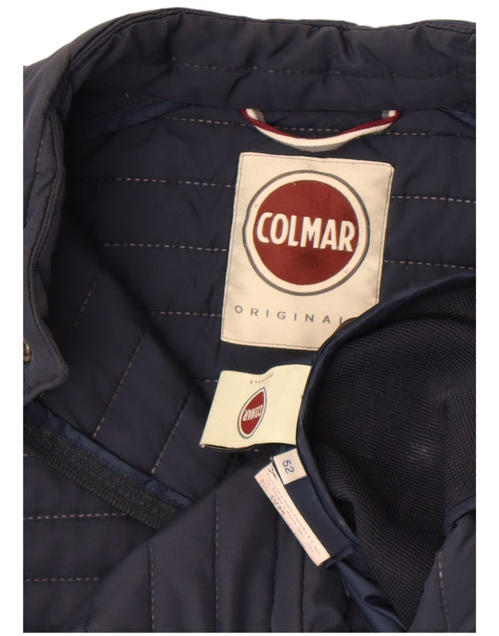Colmar Ανδρικό Bomber Jacket IT 52 Large Navy Blue Polyester