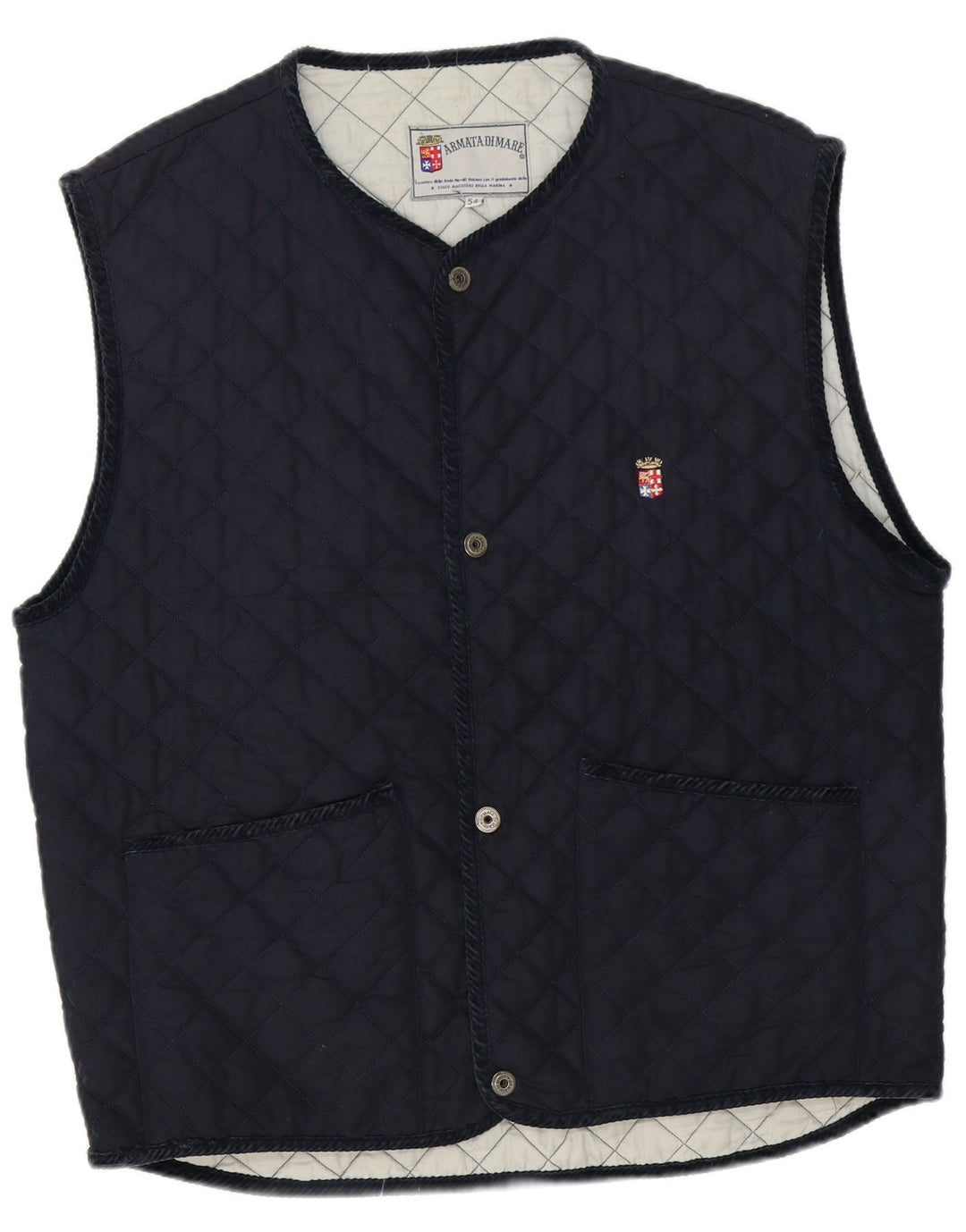 Armata Di Mare Ανδρικό Καπιτονέ Gilet IT 54 2XL Navy Blue Polyester