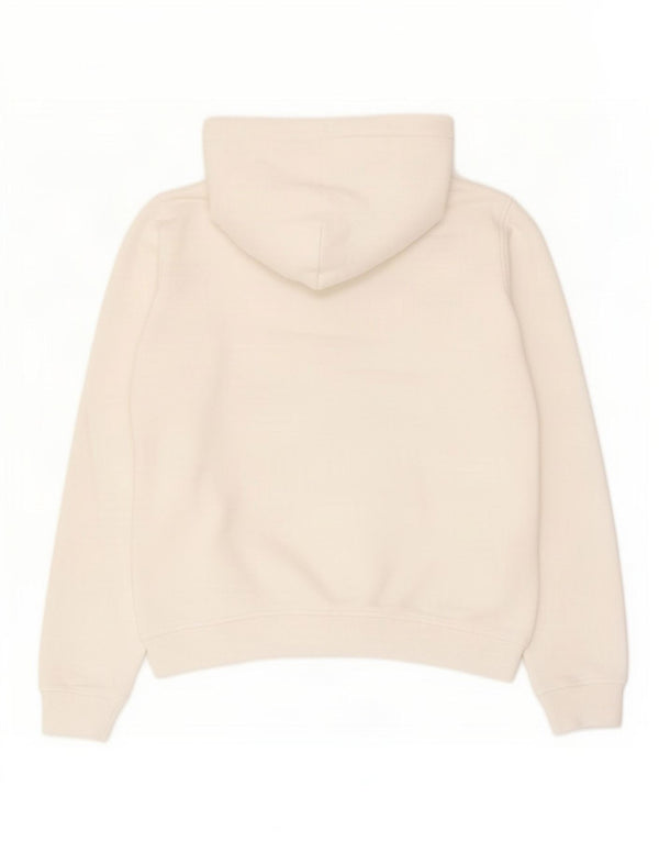 Jack Wills Womens Graphic Hoodie Jumper UK 12 Medium Off White