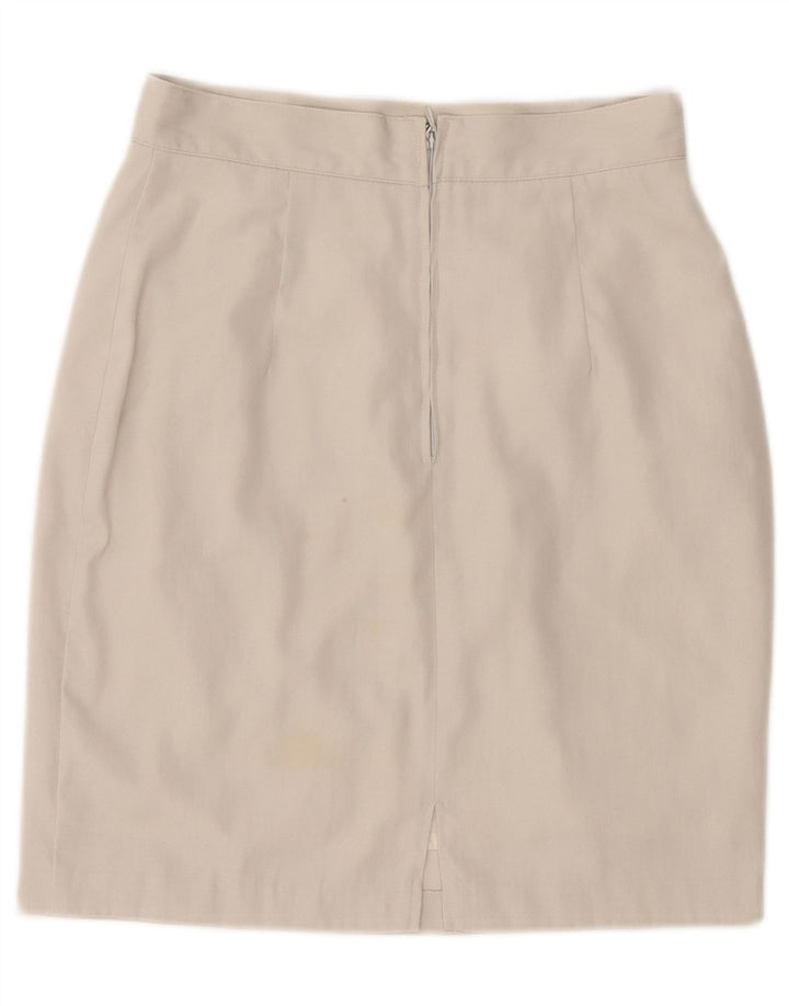 Γυναικεία Pencil Φούστα Benetton IT 42 Medium W28 Beige Polyester