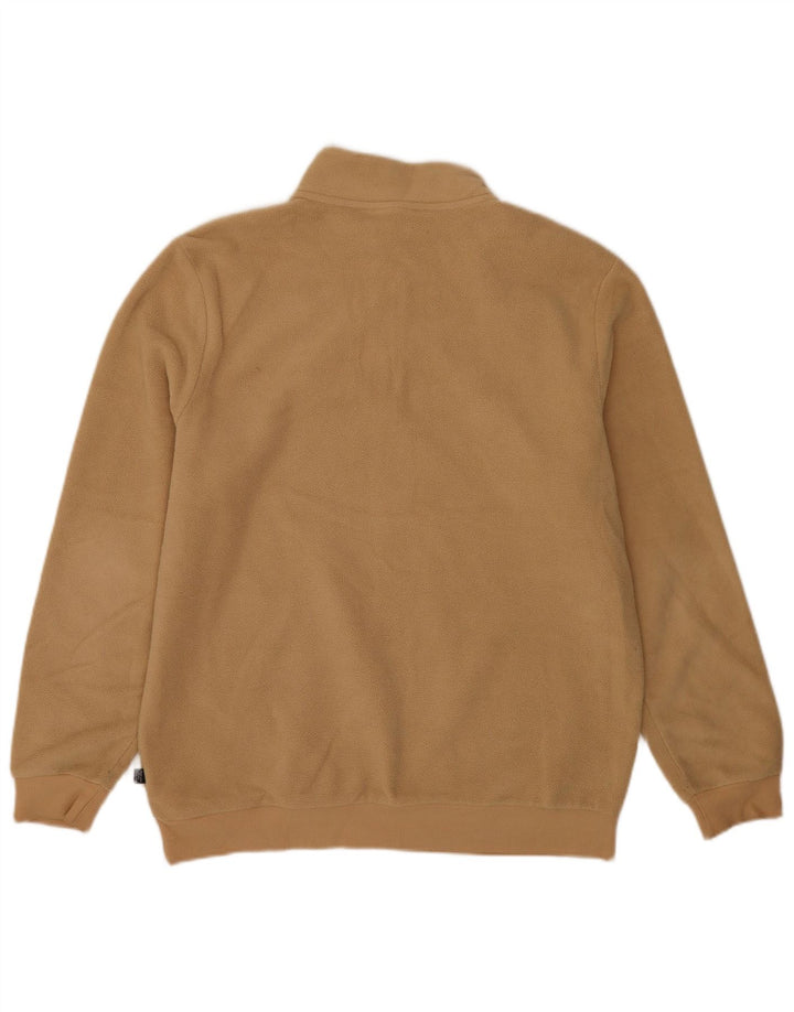 Puma Ανδρικό φερμουάρ Fleece Jumper Μεγάλο Μπεζ Πολυεστέρας