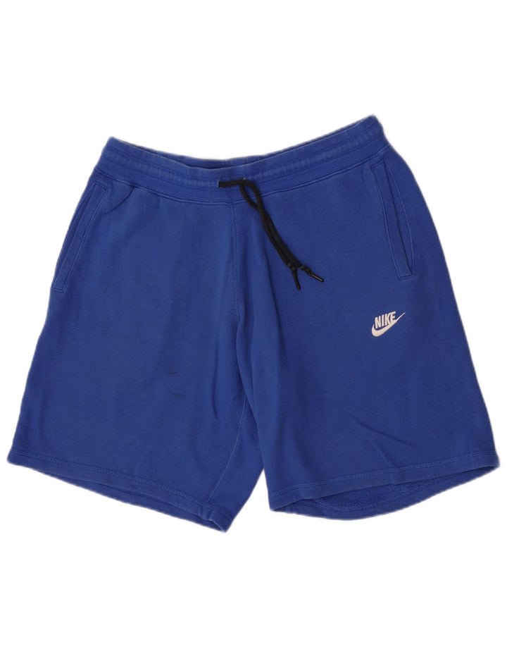 Ανδρικό αθλητικό σορτς Nike μεγάλο μπλε βαμβακερό