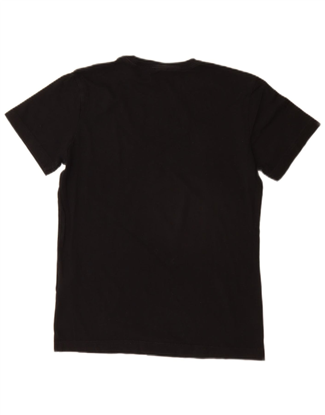 Diesel Γυναικείο γραφικό T-Shirt Top UK 10 Small Black Βαμβακερό