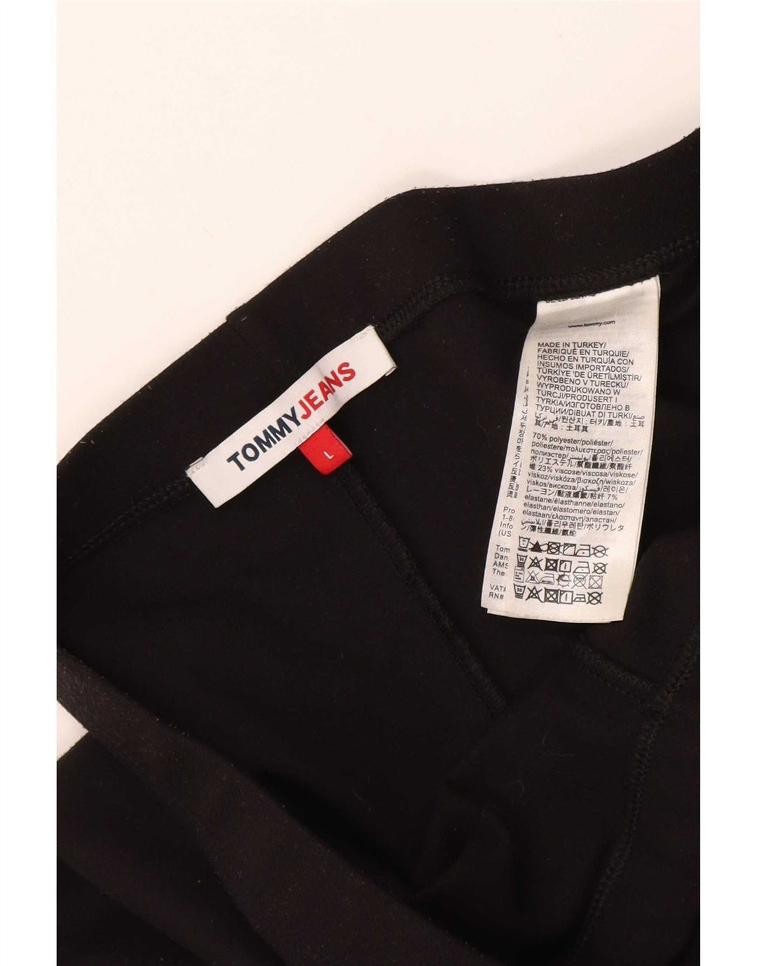 Γυναικείο κολάν Tommy Hilfiger UK 16 Large μαύρο πολυεστέρα