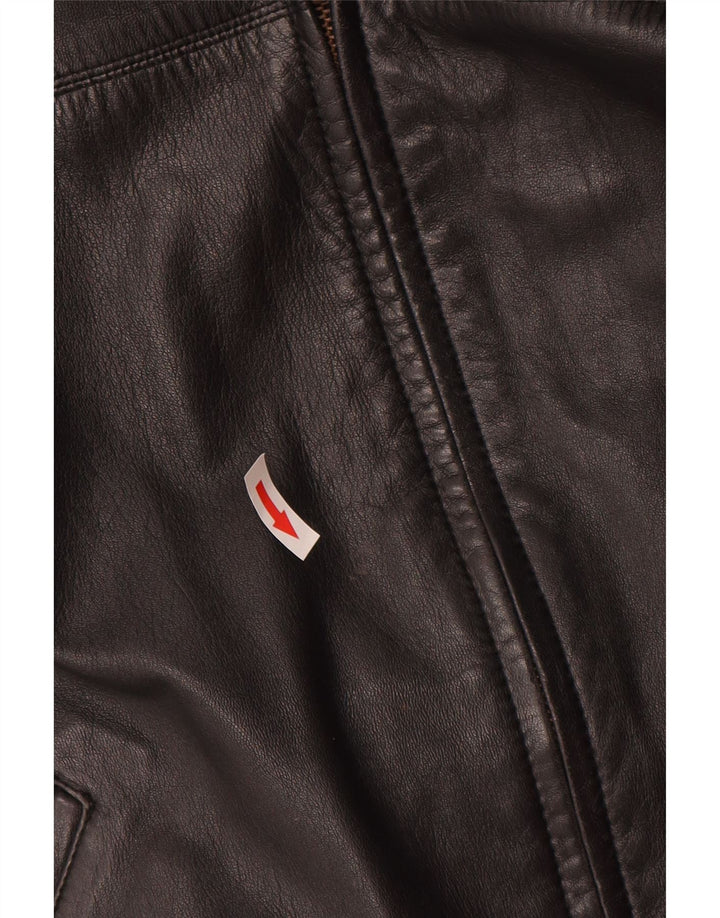 Vintage Ανδρικό Δερμάτινο Gilet UK 36 Small Black