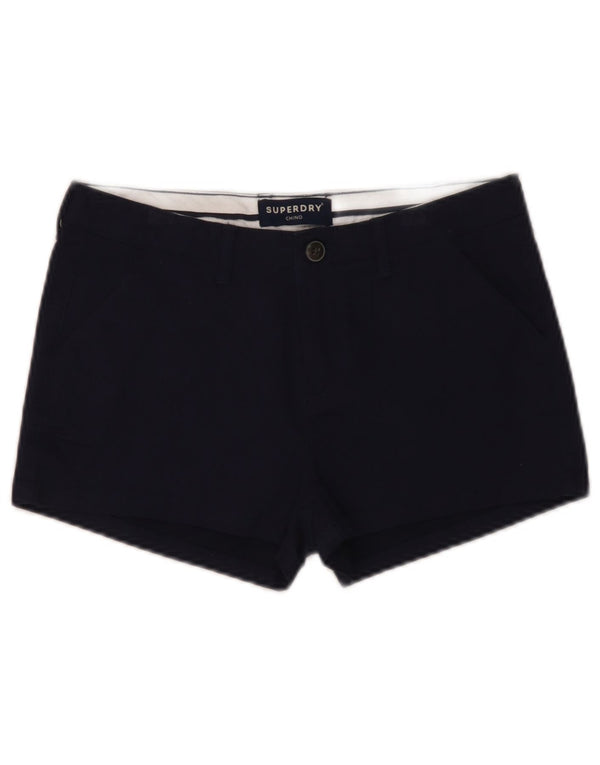 Superdry Γυναικείο σορτς Chino UK 8 Small W30 Navy Blue από βαμβάκι