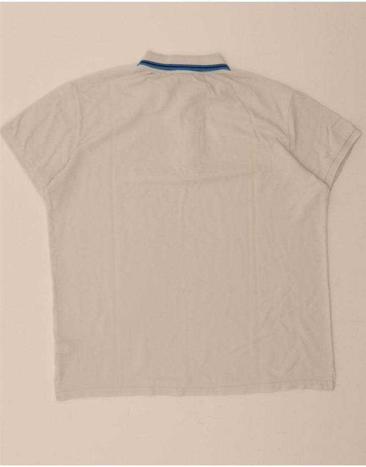 KAPPA Mens Polo Shirt 2XL White Cotton Vintage Kappa and Second-Hand Kappa from Messina Hembry 