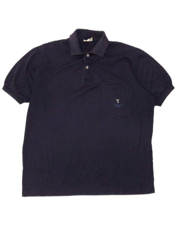 Ανδρικό πουκάμισο πόλο Trussardi IT 50 Medium Navy Blue