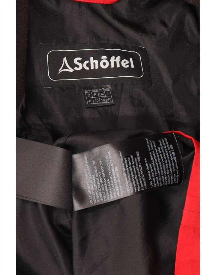 Schoffel Γυναικείο μπουφάν βροχής UK 14 μεγάλο κόκκινο πολυεστέρα