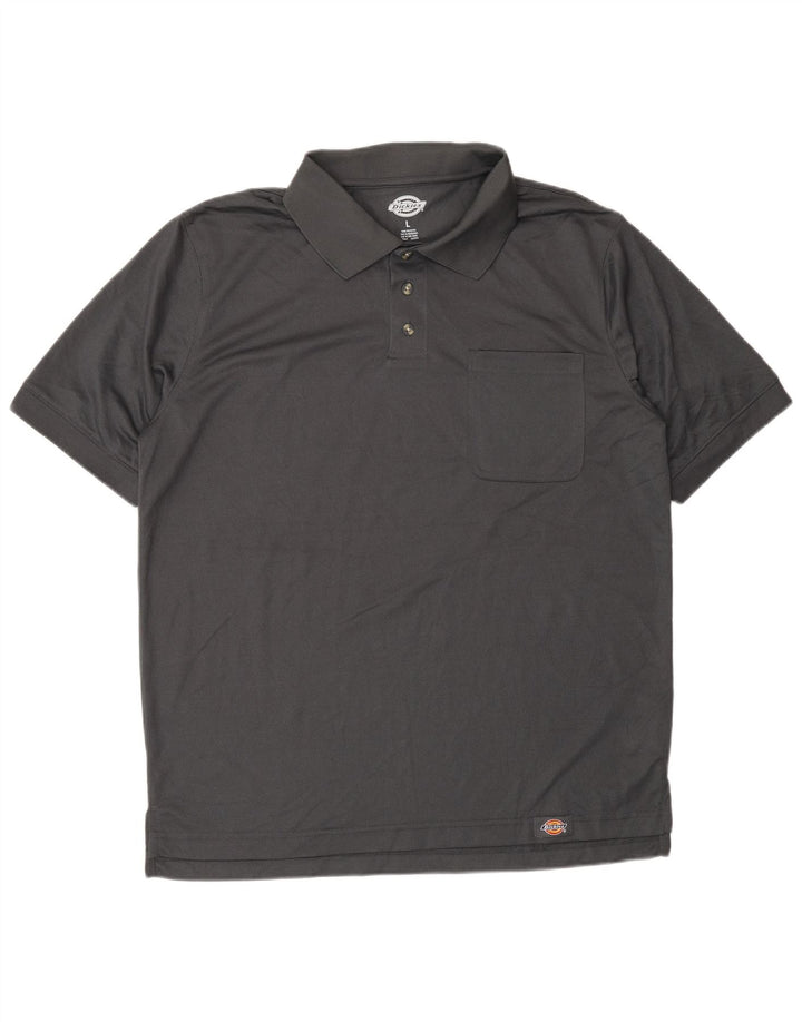 DICKIES Ανδρικό πουκάμισο πόλο με μεγάλο γκρι πολυεστέρα