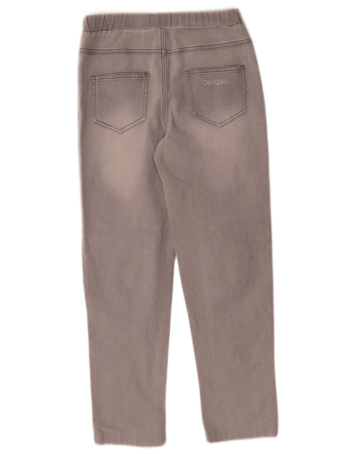 DESIGUAL για κορίτσια γραφικά τζιν τζιν 13-14 ετών W26 L24 Γκρι βαμβακερό