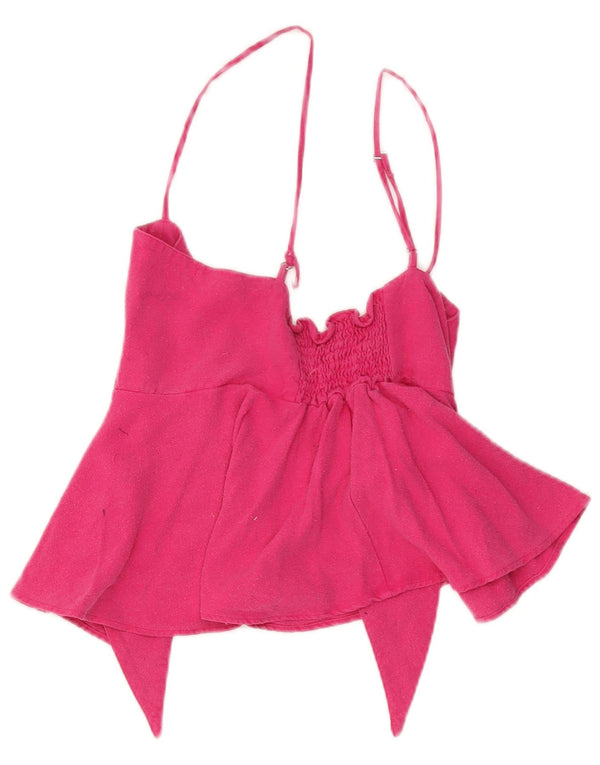 Levi's Womens Crop Cami Top US 1 XS Pink