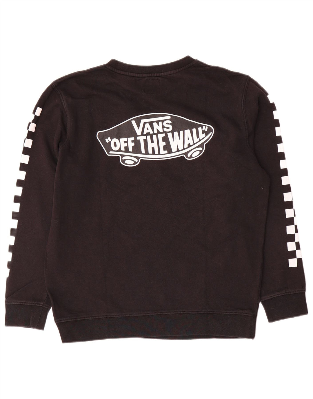 Vans Γυναικεία Γραφική Φούτερ Jumper UK 16 Large Μαύρο Βαμβακερό