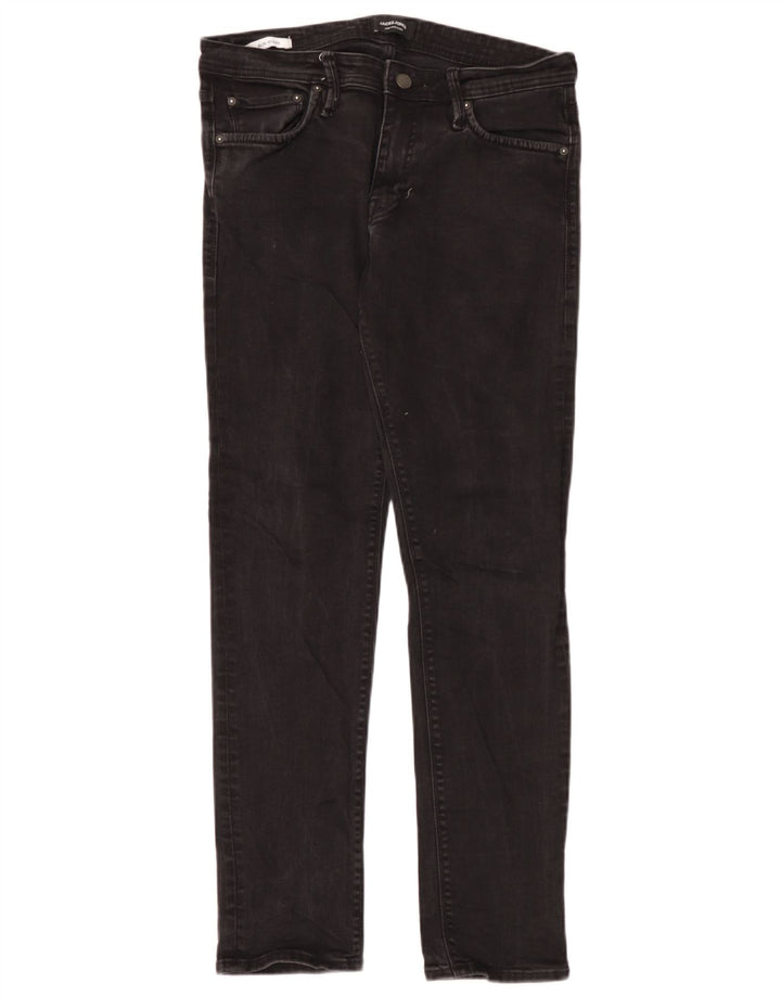 Jack & Jones Ανδρικό Τζιν GLENN Slim W33 L32 Μαύρο βαμβακερό