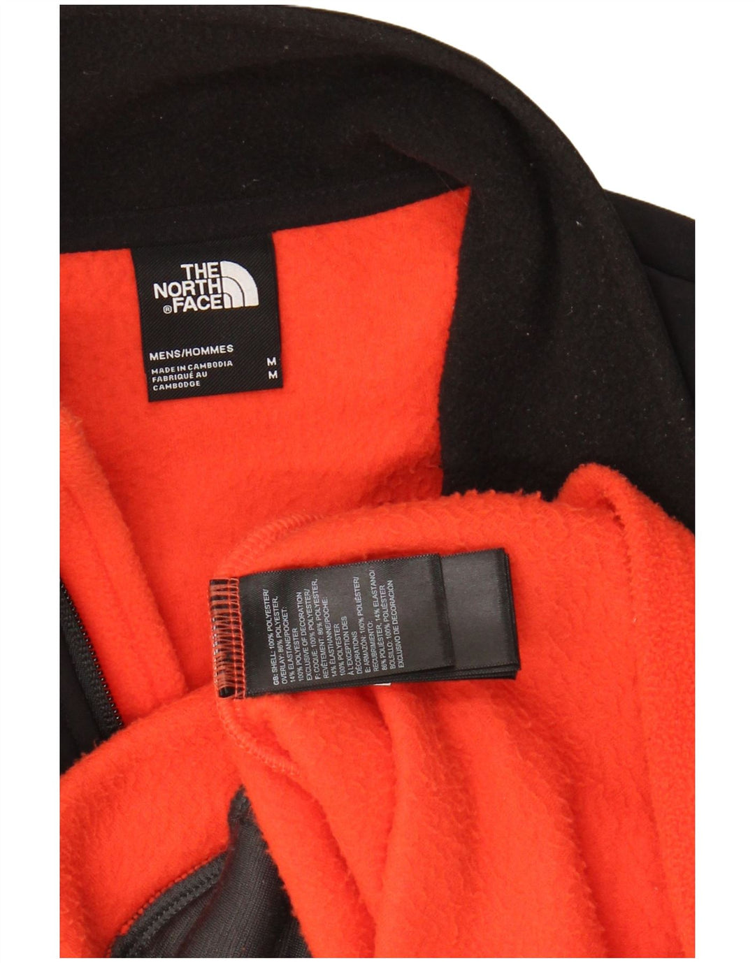 THE NORTH FACE Ανδρικό Fleece Jacket UK 38 Medium Orange Colourblock