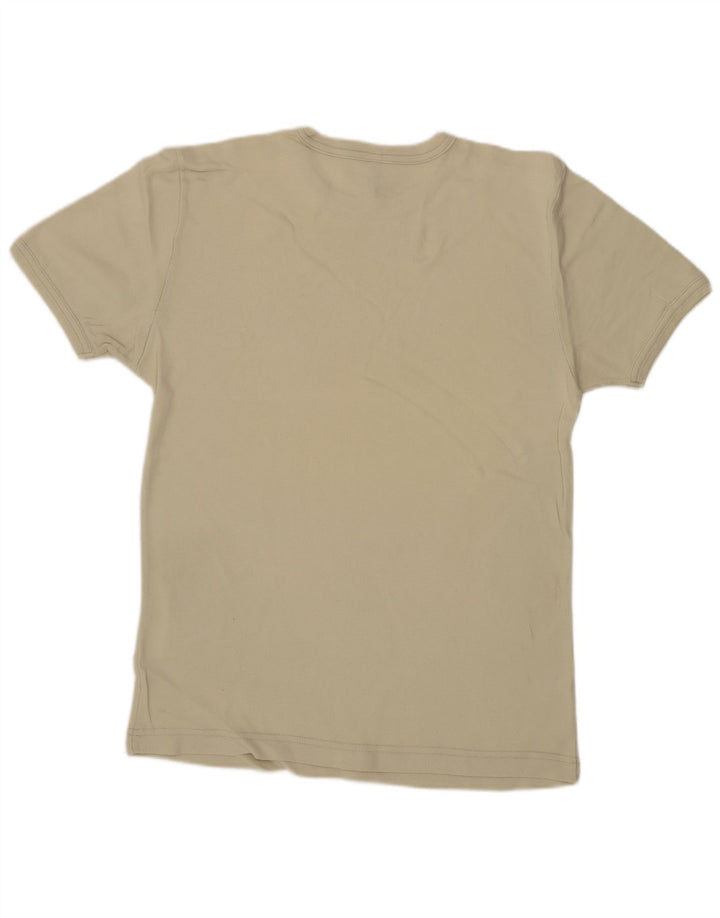 Lee Γυναικείο T-Shirt Top UK 14 Large Beige βαμβακερό