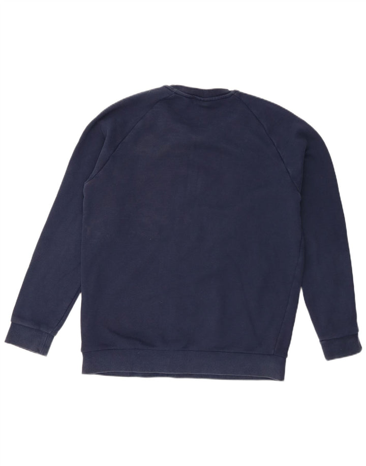 Ανδρικό γραφικό φούτερ Adidas Jumper Medium Navy Blue βαμβακερό