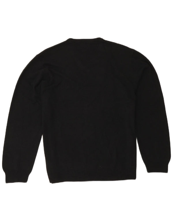 Marks & Spencer Ανδρικό πουλόβερ με κανονική εφαρμογή V-Neck Jumper 2XL Μαύρο Ακρυλικό