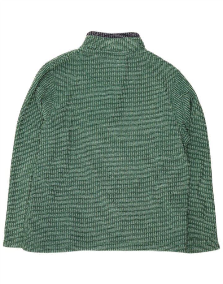 Weird Fish Mens Zip Fleece Jumper XL Green Polyester