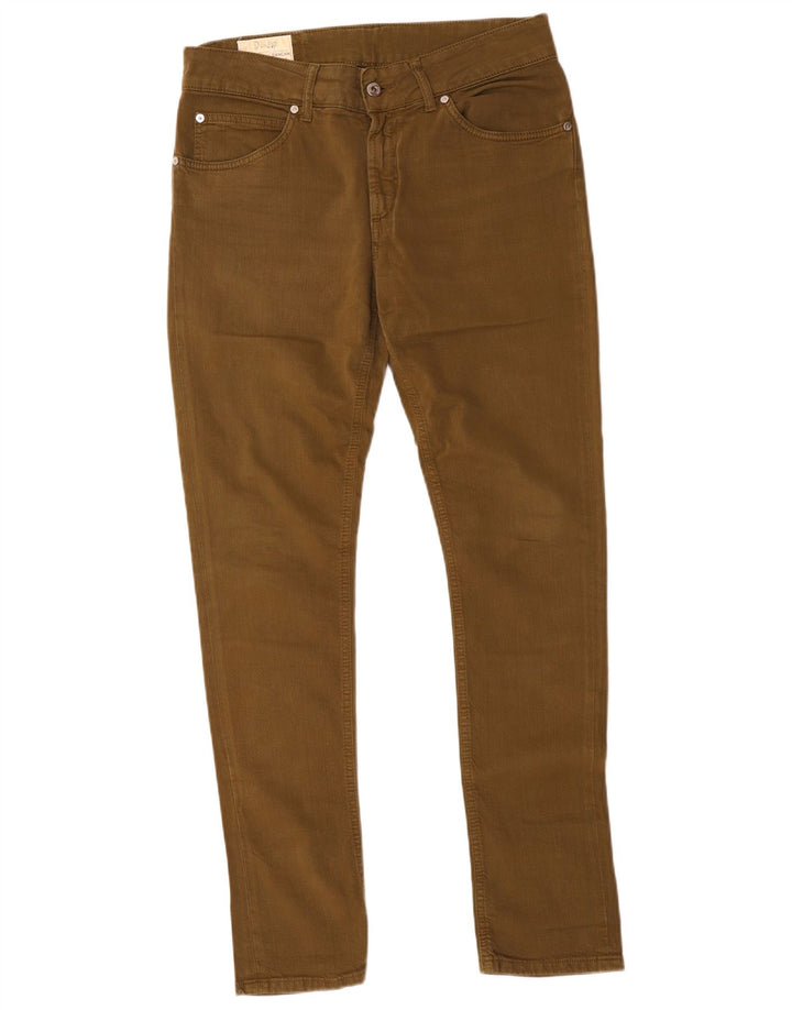 Vintage Γυναικείο Slim Jeans W32 L31 Καφέ Βαμβακερό