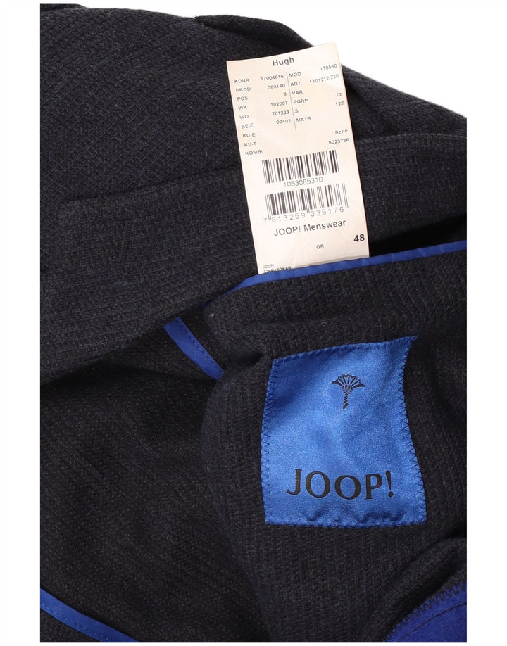 Joop Ανδρικό τζάκετ Blazer 2 κουμπιών IT 48 Medium Navy Blue Βαμβακερό