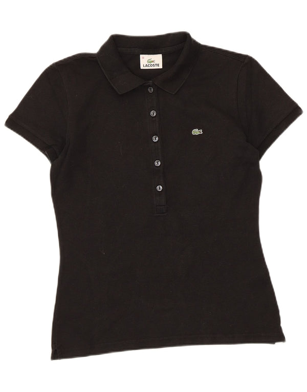 Γυναικείο πουκάμισο Polo Lacoste Μέγεθος 38 Μεσαίο μαύρο βαμβακερό