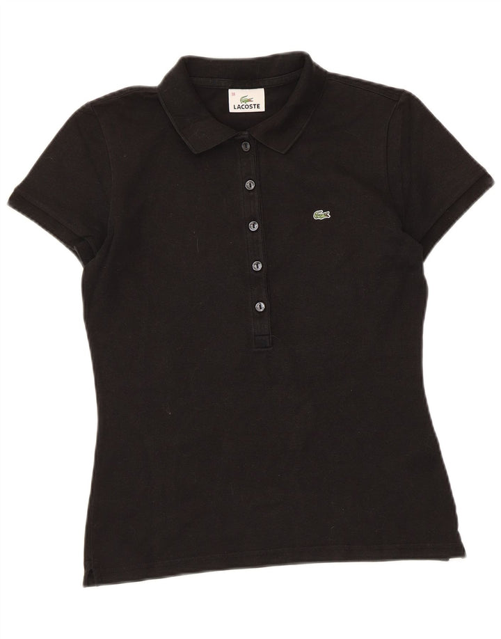 Γυναικείο πουκάμισο Polo Lacoste Μέγεθος 38 Μεσαίο μαύρο βαμβακερό
