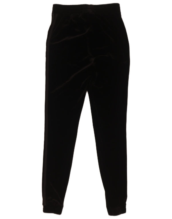 Adidas Γυναικεία βελούδινη φόρμα παντελόνι Joggers UK 6 XS Μαύρο Πολυεστέρα