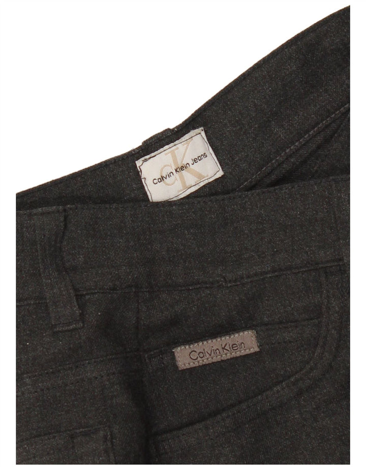 Calvin Klein Γυναικείο Bootcut Casual Παντελόνι W28 L31 Γκρι