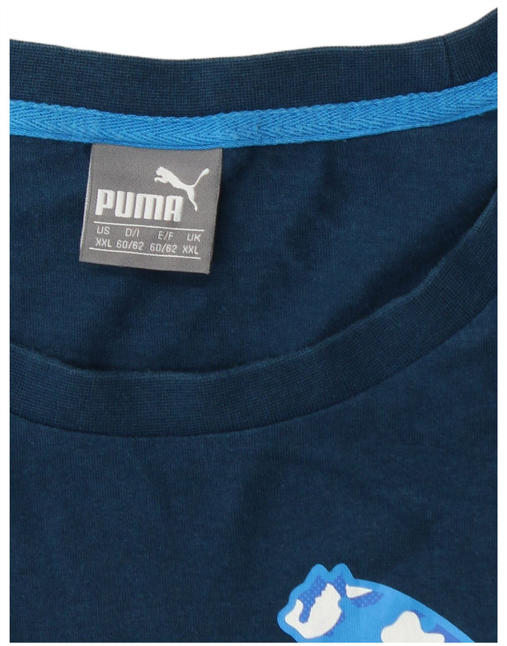 Ανδρικό γραφικό T-Shirt PUMA Top 2XL Navy Blue