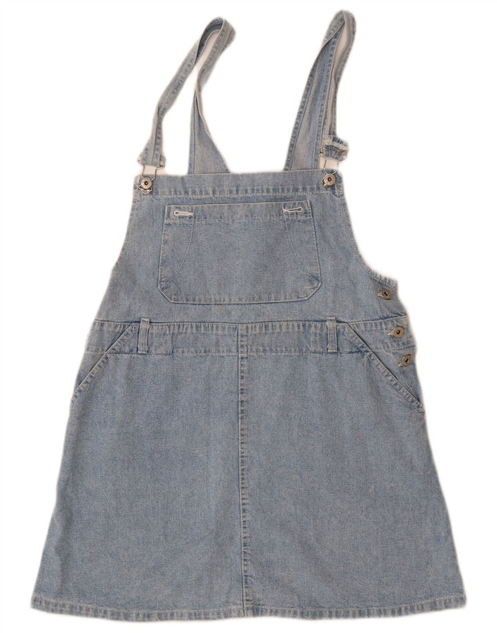 VINTAGE Girls Dungaree Τζιν Φούστα 15-16 ετών W34 Μπλε