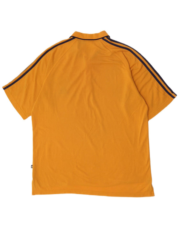 Ανδρικό μπλουζάκι Adidas Polo UK 48/50 XL κίτρινο βαμβακερό