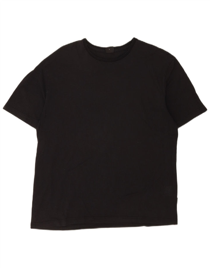 Ανδρικό T-Shirt Hugo Boss Top μεγάλο μαύρο βαμβακερό