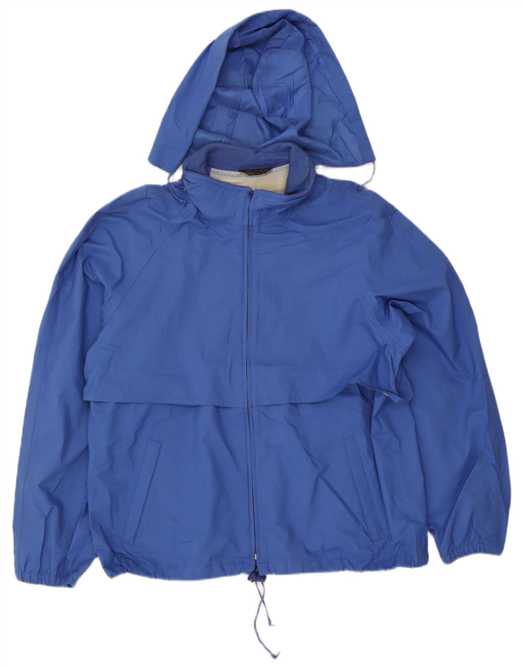 Eddie Bauer Ανδρικό μπουφάν βροχής με κουκούλα UK 40 Large Blue Polyester