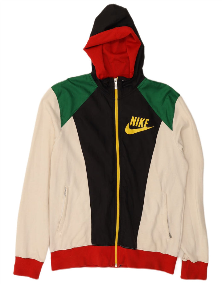 Ανδρικό πουλόβερ με κουκούλα με φερμουάρ Nike μεσαίο πολύχρωμο μπλοκ χρώματος