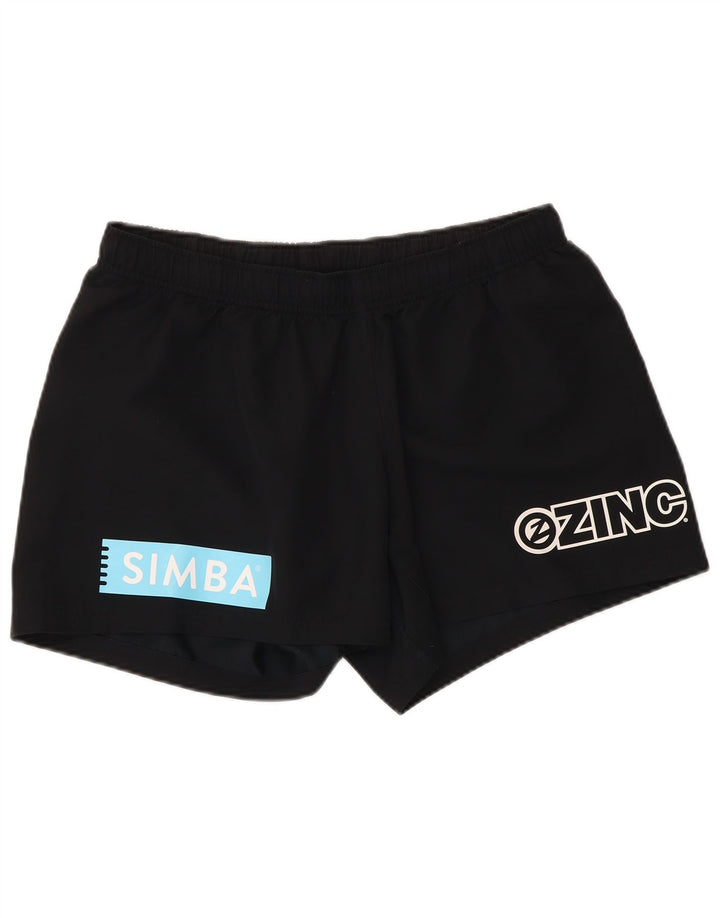 Γυναικείο γραφικό αθλητικό σορτς Nike UK 16 μεγάλο μαύρο πολυεστέρα