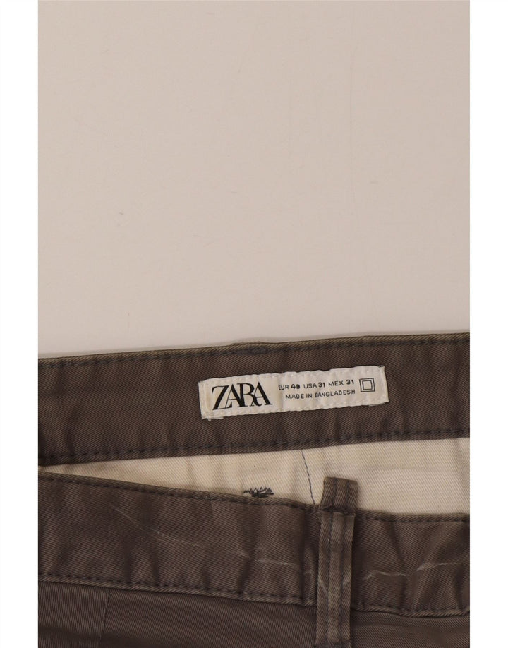 Zara Ανδρικό σορτς Chino EU 40 Medium W31 Γκρι