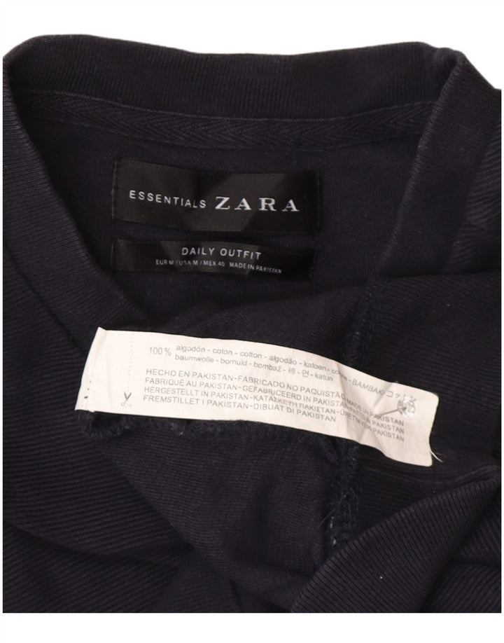 Zara Ανδρικό σορτς Cargo, μεσαίο μπλε βαμβακερό