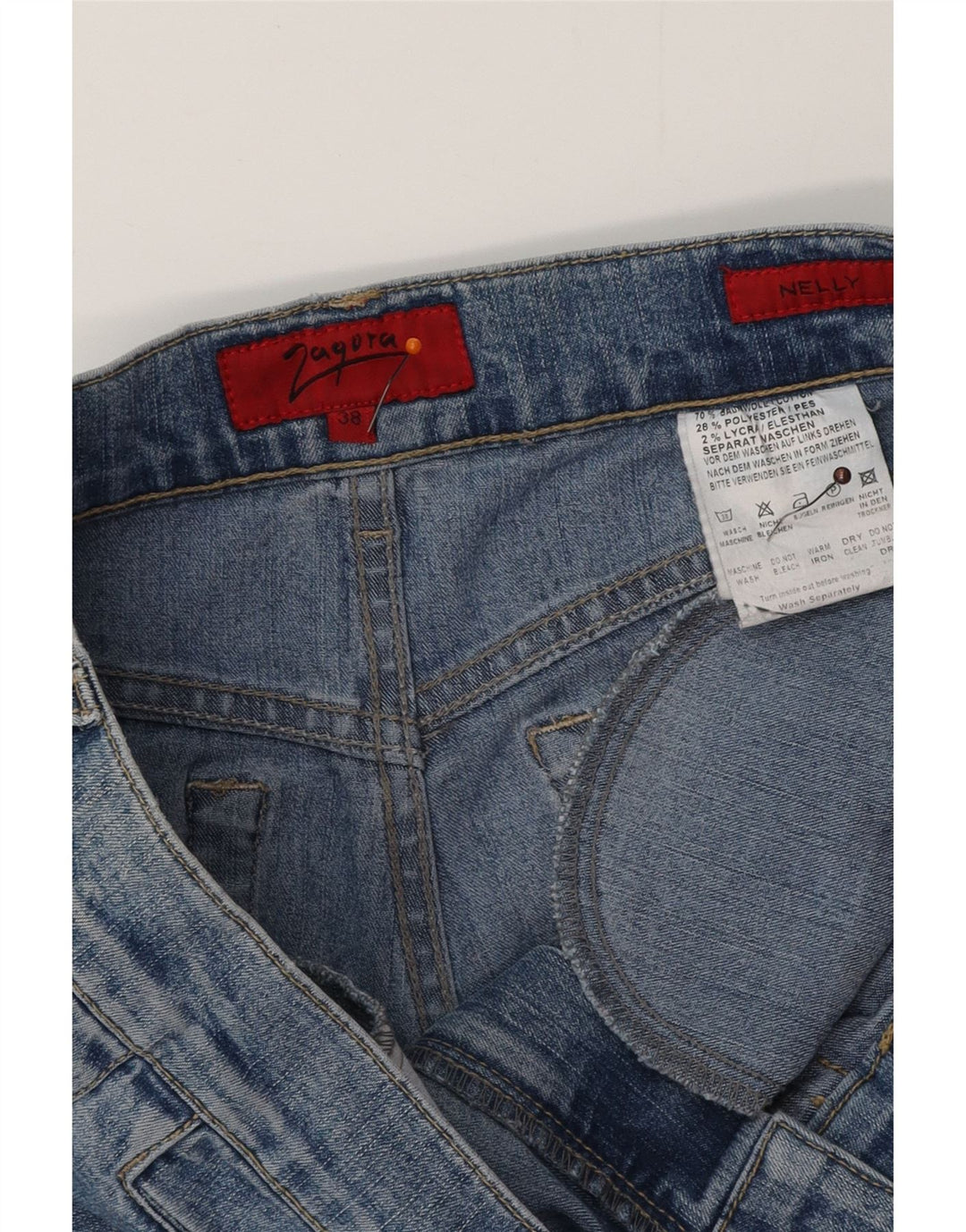 ΖΑΓΟΡΑ Γυναικείο Nelly Straight Cropped Jeans EU 38 Medium W32 L24 Blue