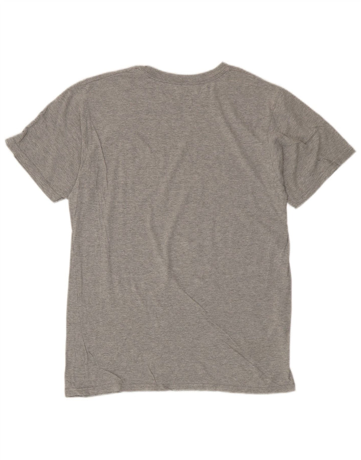 Ανδρικό γραφικό μπλουζάκι ADIDAS Top Medium Grey Cotton