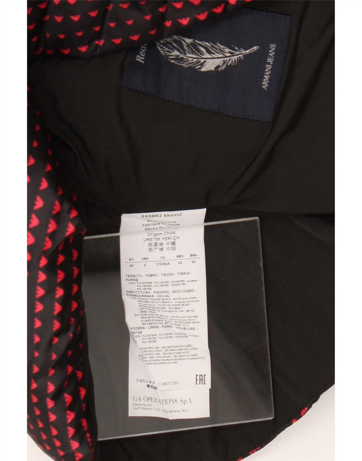 Armani Jeans Γυναικείο Μπουφάν EU 40 Μεσαίο Μαύρο Μοντέρνο